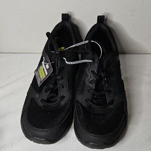 Skechers Athletic Stretch Fit Memory Foam Running Sneakers Shoes Black